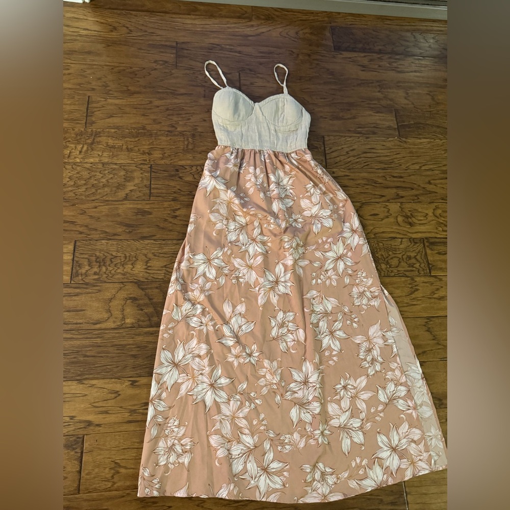 Floral Maxi Dress with Spaghetti Straps